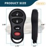 AKS KEYS Replacement for Chrysler Key Fob 4 Buttons That