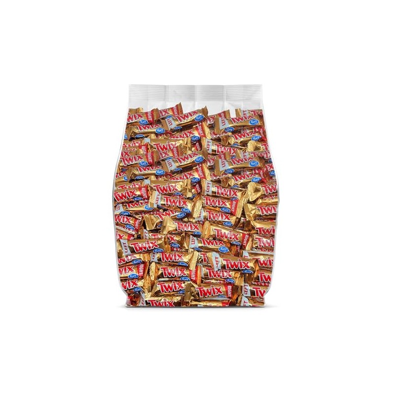 TwixCandy Bars Bulk Fun Size Candy - 50 Individually Wrapped