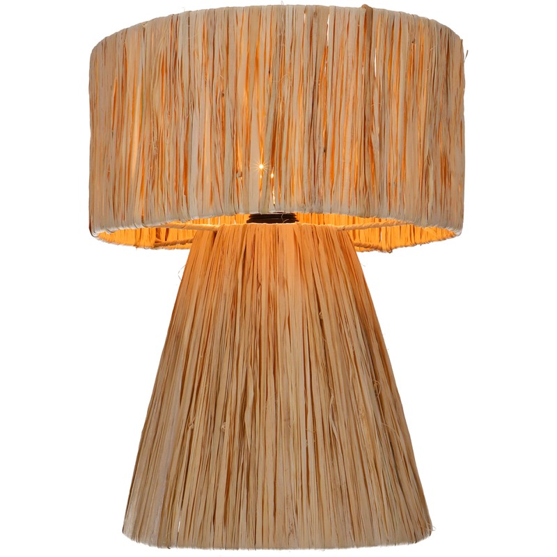 GURU SHOP Florida 2 Table Lamp/Table Lamp Handmade from Natural