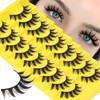 Losha Lashes Spiky Manga Lashes Wispy Anime False Eyelashes 9