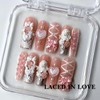 NailPhoria｜SURPRISE DEAL Collections (70 Styles) acrylic press nails:_Laced in Love_L