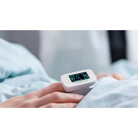 SCALESON S250 Pulse Oximeter/Finger Oximeter - Measures Oxygen Saturation, Pulse Rate, Perfusion Index - Easy-to-Read OLED Display for Adults and Children