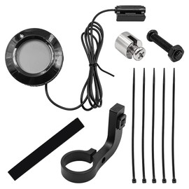 Hsthe Sea Waterproof Bicycle Computer Speedometer 3-Colour LCD Backlight Multifunctional Odometer Car with Computer Holder