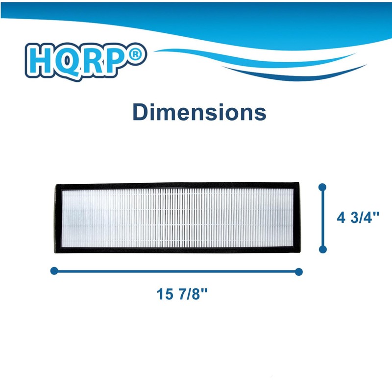 HQRP 2-Pack True HEPA Filter compatible with InvisiClean IC-6022, Invisi-Clean