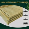 FEIXIDI Foldable Bamboo Shelf, Folding Shoe Rack, Flower Rack, Camping
