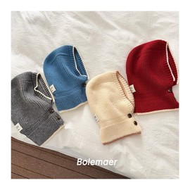 [Overseas] Children's Balaclava Korean Kids Personal Salad Hat Fall Winter Thu Sunlf2469 Free Size / Kids Gray 3ea