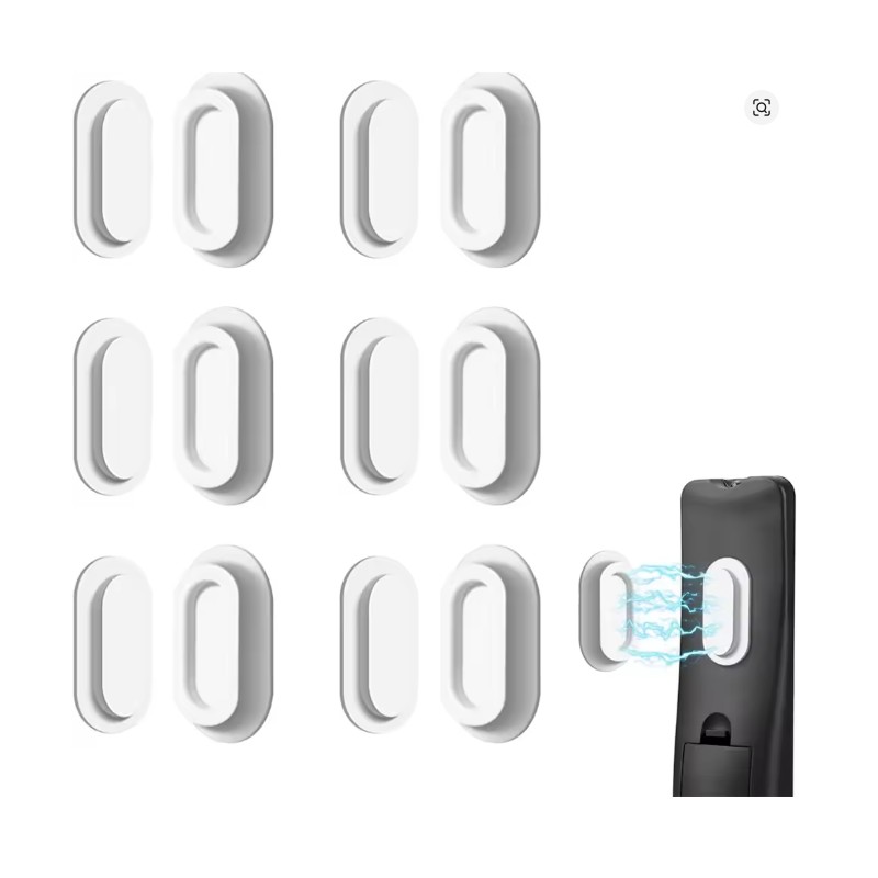 6-Pack Magnetic Remote Control Holder for Wall Storage – Soft