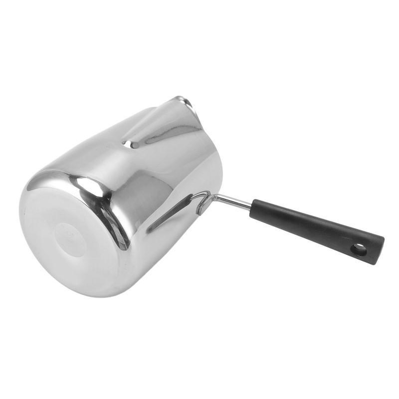 Long Handle Coffee Toroid Pitcher 304 Stainless Steel Rustproof Smoother