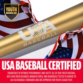 Franklin Sports Metal Youth Baseball Bat - Heist Kids Bats for Ages 8-12 - 2 5/8" Inch Big Barrel - Youth Drop -9 - USA Baseball Approved - 30" Inch / 21oz. - Black Heist 900