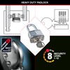 MASTER LOCK Heavy Duty Padlock [Key] [Laminated Steel] [Long Shackle]