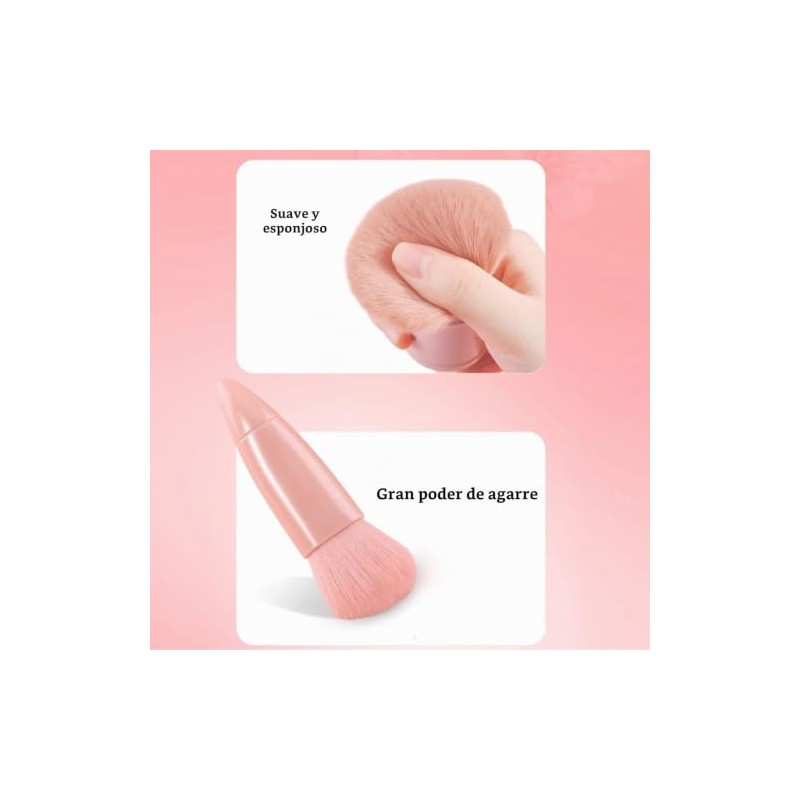 TOPINCN Juego de Brochas de Maquillaje de Viaje de 5