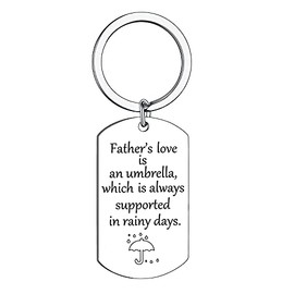 BESPMOSP Dad Keyring Daddy Gifts Father's Day Gifts Dad Christmas Birthday Gifts Dad Gifts from Daughter Son Daddy Father Keyring Present