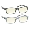 TruVision Readers Computer Reading Glasses 9601-2-GRAY-WHITE-150