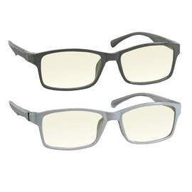 TruVision Readers Computer Reading Glasses 9601-2-GRAY-WHITE-150