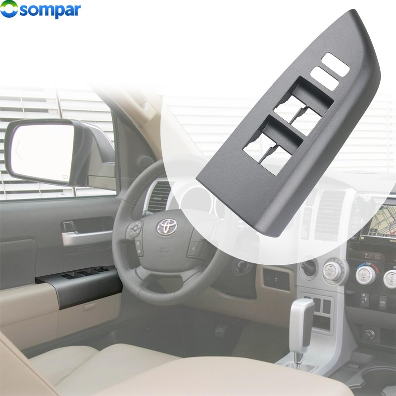 Osompar Door Window Switch Bezel Front Left Driver Side Compatible