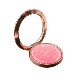 Smartphone Ring, Thin, Holding Ring, Fall Prevention Ring, Stylish, Bunker Ring, Stand Function, One-Handed Operation, 360 Rotations, Strong Adhesion, Compatible with Tablets and Smartphones, Clock