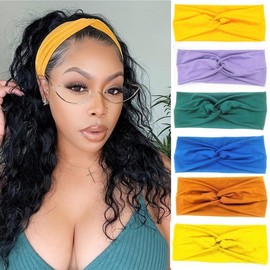 International Sports Headband: Elastic, Non-slip, Wide Yoga Headband (Candy Colors) Free Size/Red 15ea