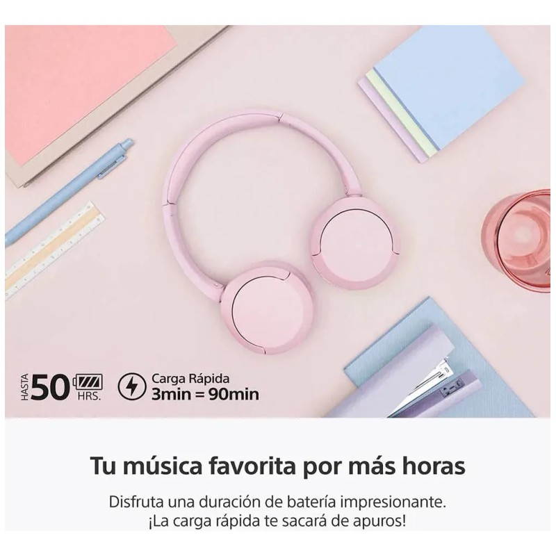 Audífonos Inalámbricos Sony Wh-ch520 Color Rosa