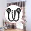 BSTKEY A Pair of Nest Modeling Metal Curtain Hooks -