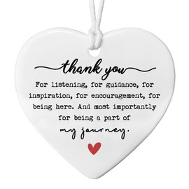 Thank You Gifts, Heart Ornament Keepsake, Colleague Leaving Gift, Nurse Gift, Heart Plaque Thank You Gift, Appreciation Gifts for Friends Sister Coworkers Teachers Leaders
