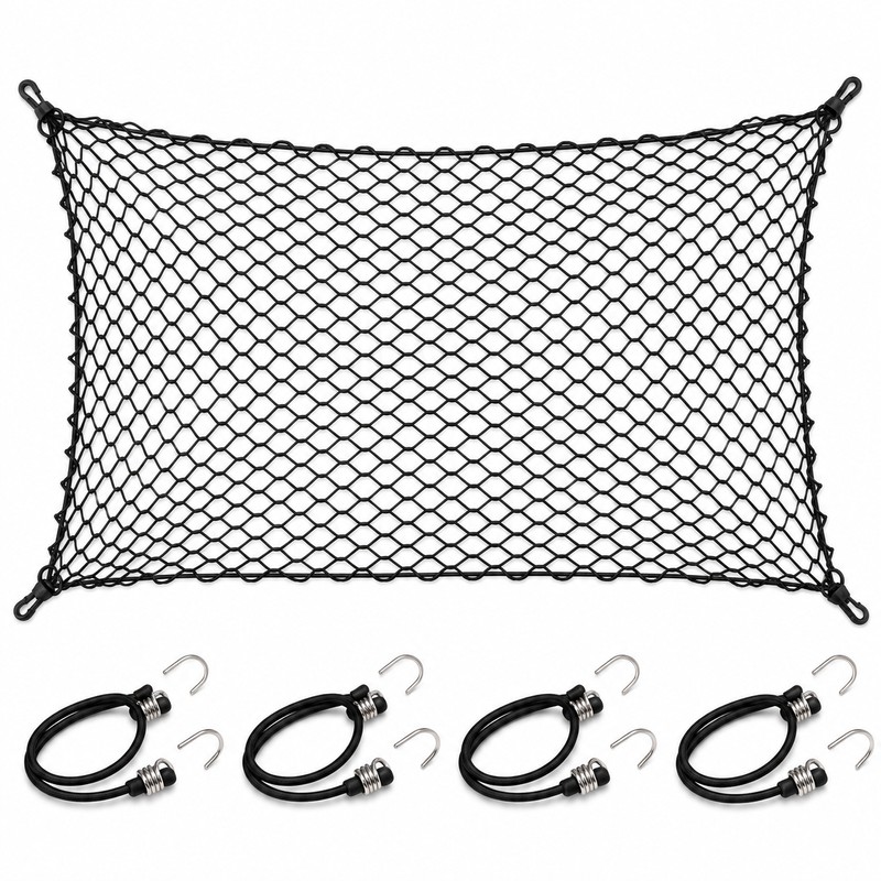 Pet Car Barrier Net – Elastic Dog Safety Mesh Divider