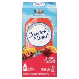 Crystal Light Fruit Punch Drink Mix, 0.9 Ounce (Pack of 6)