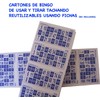 KEKA 300 Cajas de Bingo con 90 Bolas (Azul)