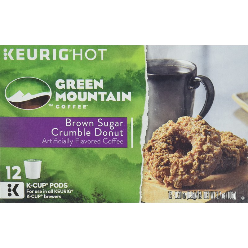 GREEN MOUNTAIN Coffee Keurig K-Cups, Brown Sugar Crumble Donut, 3.7