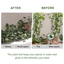 ACBungji Total 180 Pieces Plant Climbing Wall Fixture Clips Include 60 Pcs Clips Leaf with 60 Pcs Adhesive Sticker and 60 Pcs Self-Adhesive Plant Clips for Outdoor Indoor Wall Vine Garden Decoration