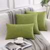 MIULEE Linen Cushion Cover Square Throw Pillow Case Cross Shape
