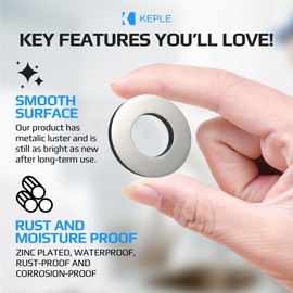 M12 Flat Penny Washer (Pack of 10) Plain Wide Round Metal Alloy Steel Washers for Screws – Zinc Coated Plated Galvanized Heavy Duty According to Standart ISO7089 DIN125 M12 (13mm x 24mm)