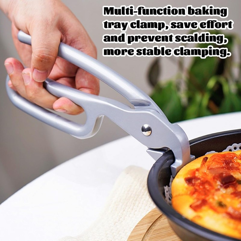 Heavy Duty Pizza Pan Gripper, Pizza Plate Clip, Aluminum Alloy