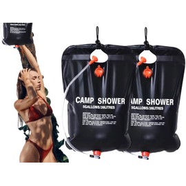 KLLJ Camping Shower, 2 Pieces Solar Shower Bag, Camping Shower Bag, Solar Shower Bag, Solar Heating Camping Shower Bag, Solar Shower Camping, Mobile Camping Shower, Solar Shower Camping Set