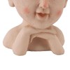 Men Face Flower Pot Hand Painting Resin Men Head Flowerpot