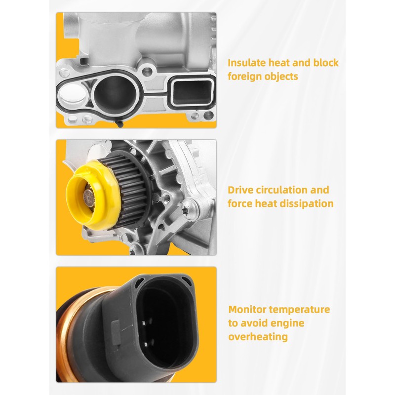 Electric Engine Water Pump Kit Compatible with A3 A4 A5