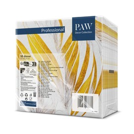 PAW - Airlaid Napkins - Fabric-Like (40 x 40 cm) I Pack of 50 I Ideal for Wedding, Christening, Communion, Birthday I High-Quality Table Decoration Fabric Napkins - Angel Feathers I Angel Feathers