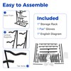 6 Tiers RC Airplanes Storage Rack Metal Model Aircraft Stand