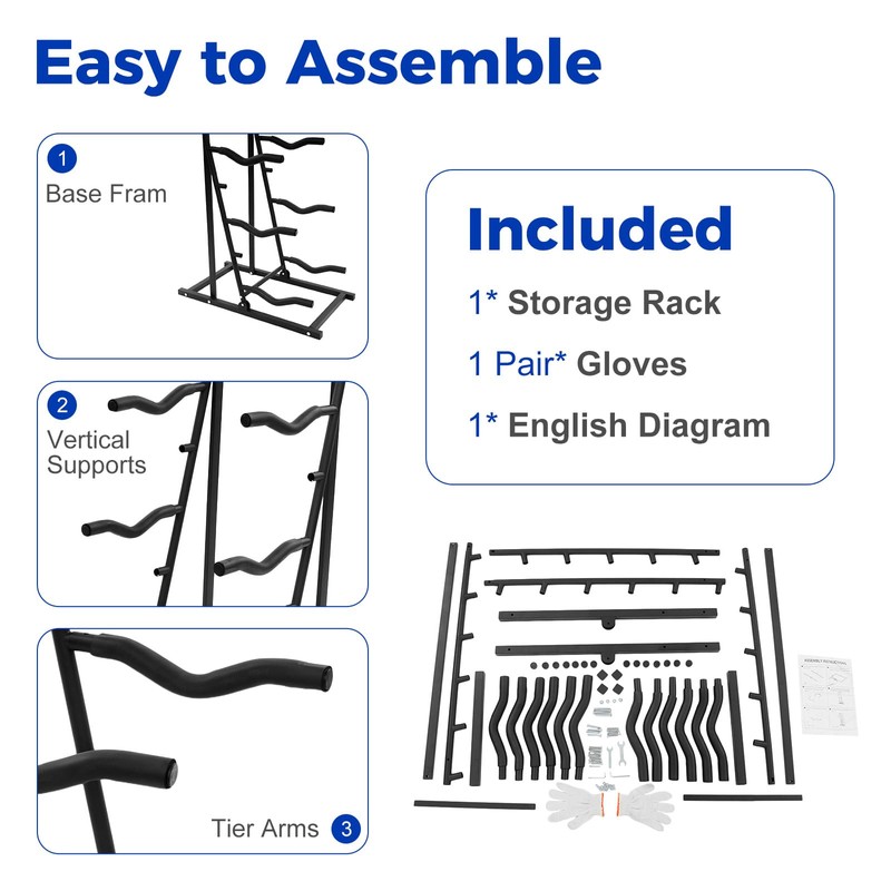 6 Tiers RC Airplanes Storage Rack Metal Model Aircraft Stand