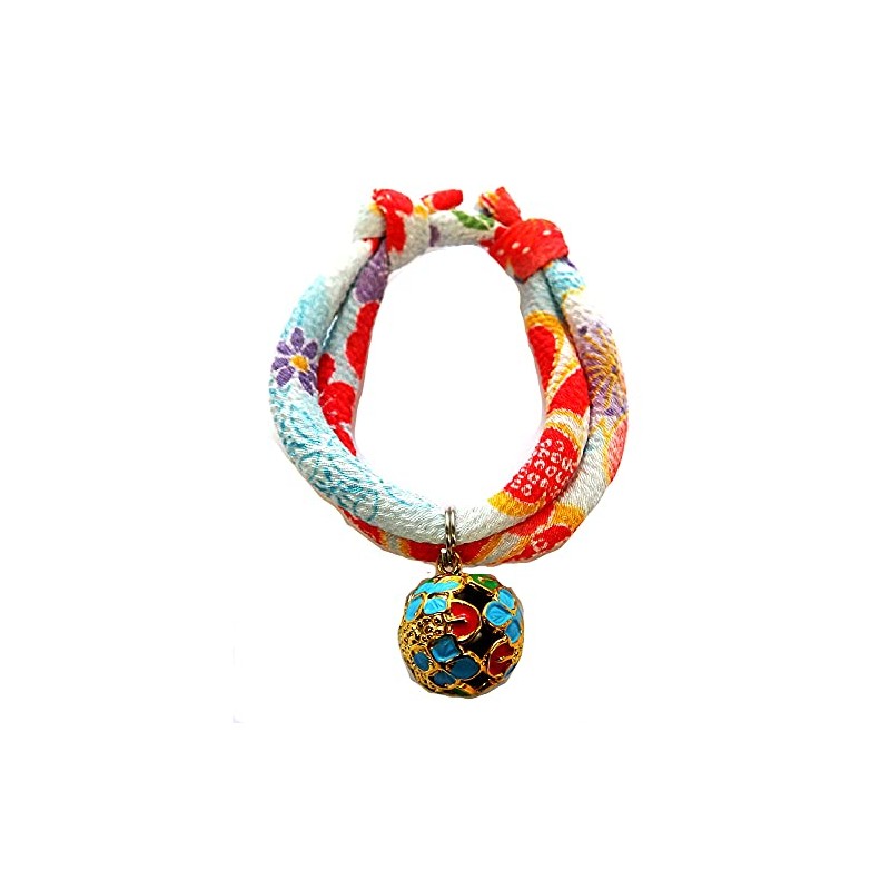 Collar: Cat Collar, Cat Bell Charm (4 Leaf Green, Hydrangea,