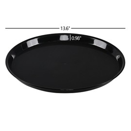 Ucake 13.6 Inches Round Plastic Serving Trays, Round Food Trays, 6 Packs