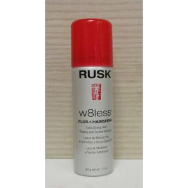 Rusk W8less Plus Extra Strong Hold Hairspray 1.5 oz Travel Size