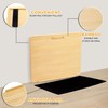 MinBoo Bamboo Appliance Slider,Sliding Tray for Coffee Maker, Kitchen Countertop