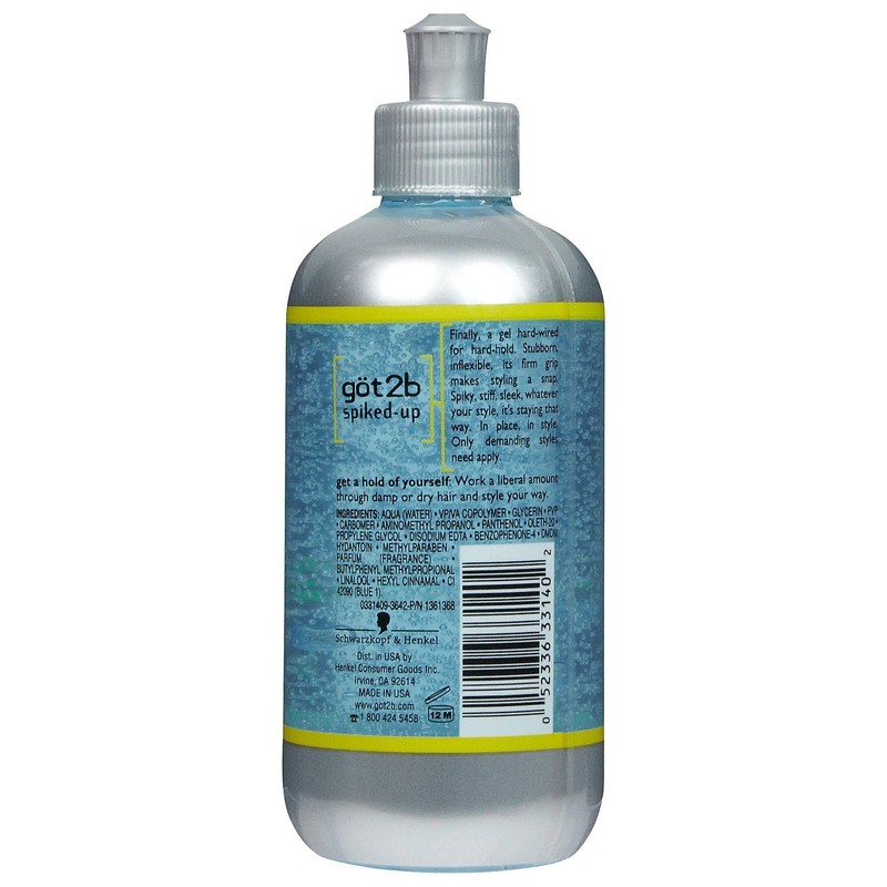 Got2B Spiked-Up Max Control Styling Gel, 8.5 Fl. Oz.