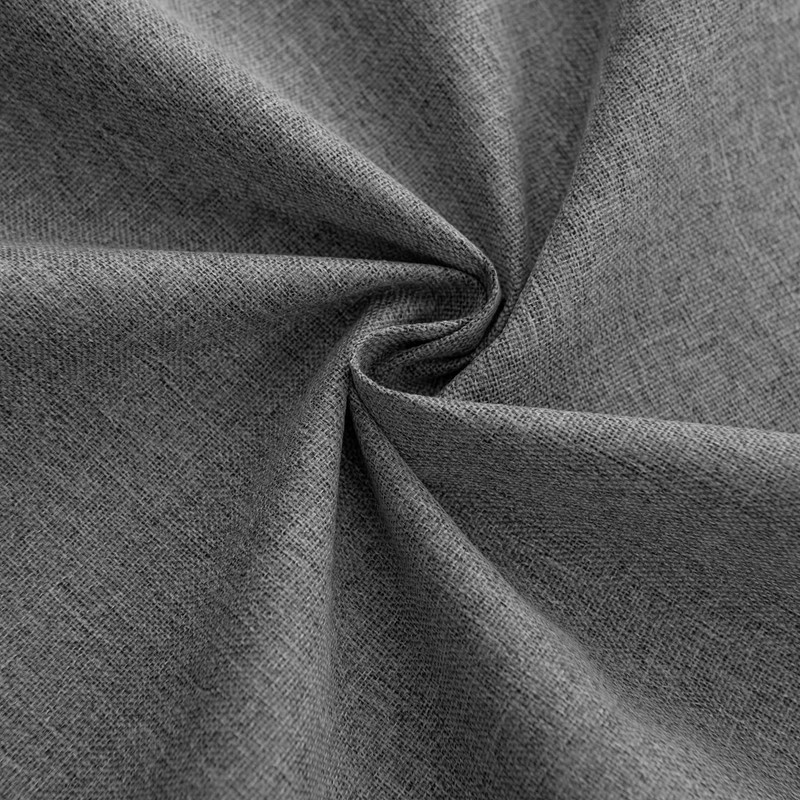 Pickluc Grey 100% Blackout Cafe Curtain 24 Inches Long, Linen