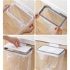 Wooden and Plastic Bin Bag Holder Waste Separator