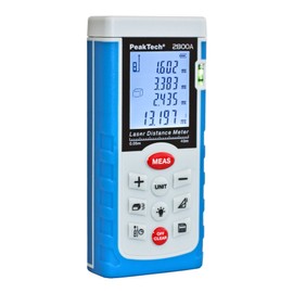 PeakTech/0.05 to 40 m Laser Distance Meter Rangefinder with High Precision Surface, Pack of 1, P 2800 A