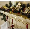 4 x Brass Mantelpiece Clips – Clip On Mantelpiece Hooks