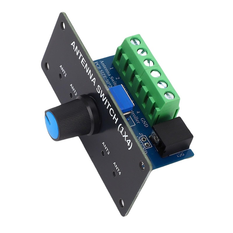 4 Way Coaxial Remote Antenna Switch, 1.8MHz-60MHz 500W PEP with