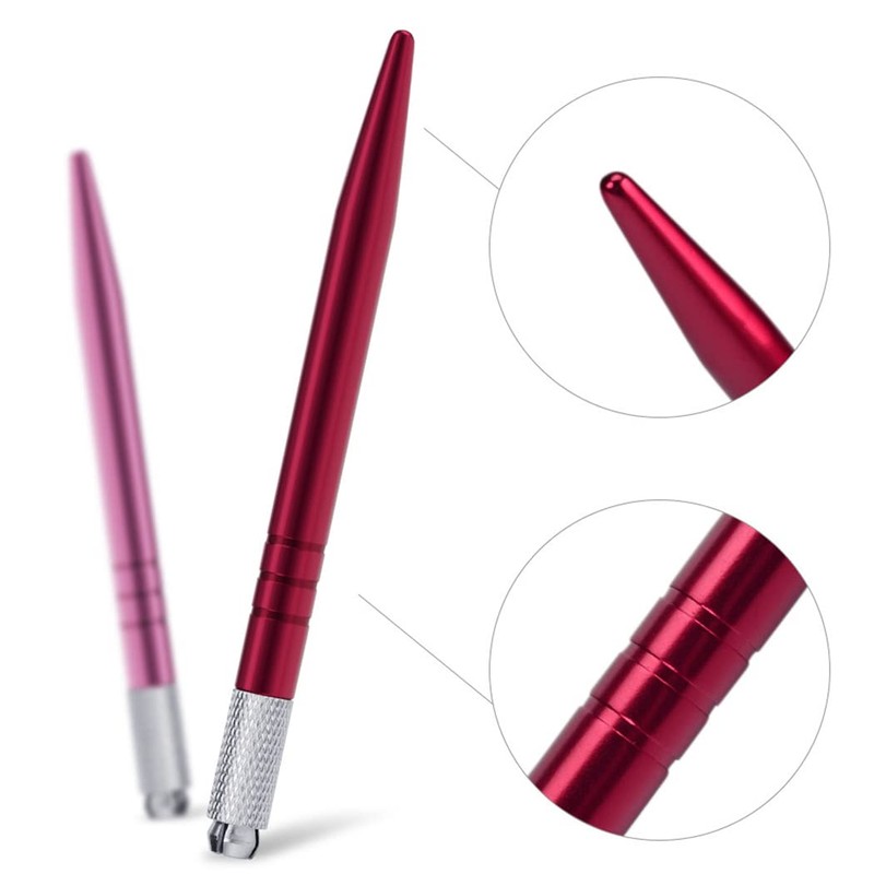 XIAOYU 10 Pieces Microblading Pens Manual Eyebrow Tattoo Pens Light
