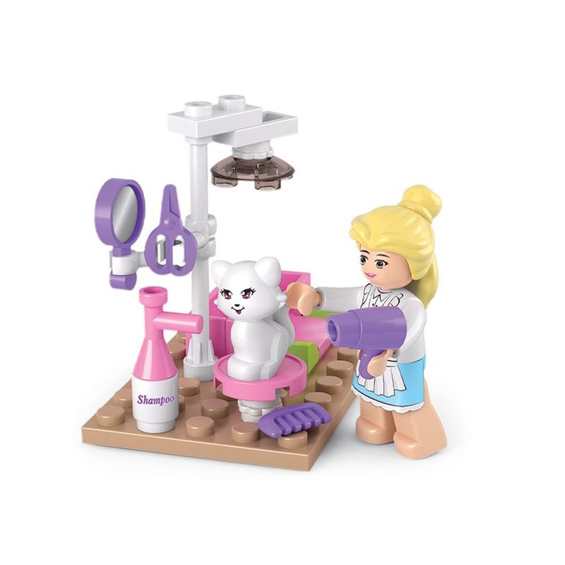 Sluban Pet Salon Construction Bricks Set (30-Pieces)